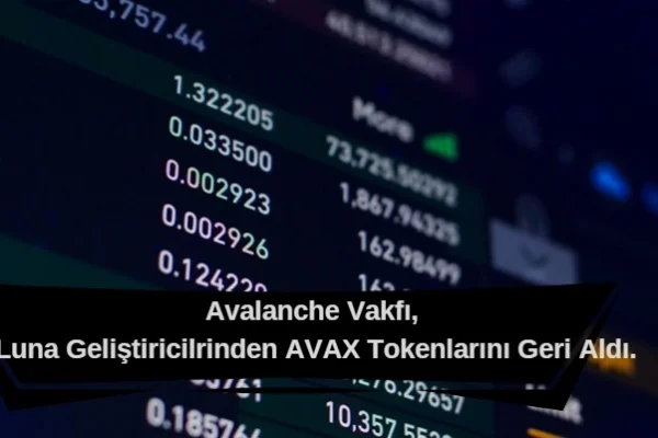 Avalanche, Luna (Terra) Geliştiricilerinden AVAX Tokenları Geri Aldı