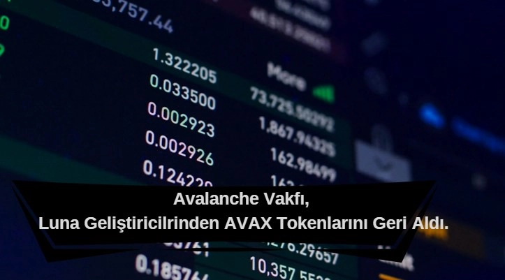 Avalanche Terradan Avax tokenları geri aldı