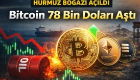 Hürmüz Boğazı Açıldı, Bitcoin 78 Bin Doları Aştı